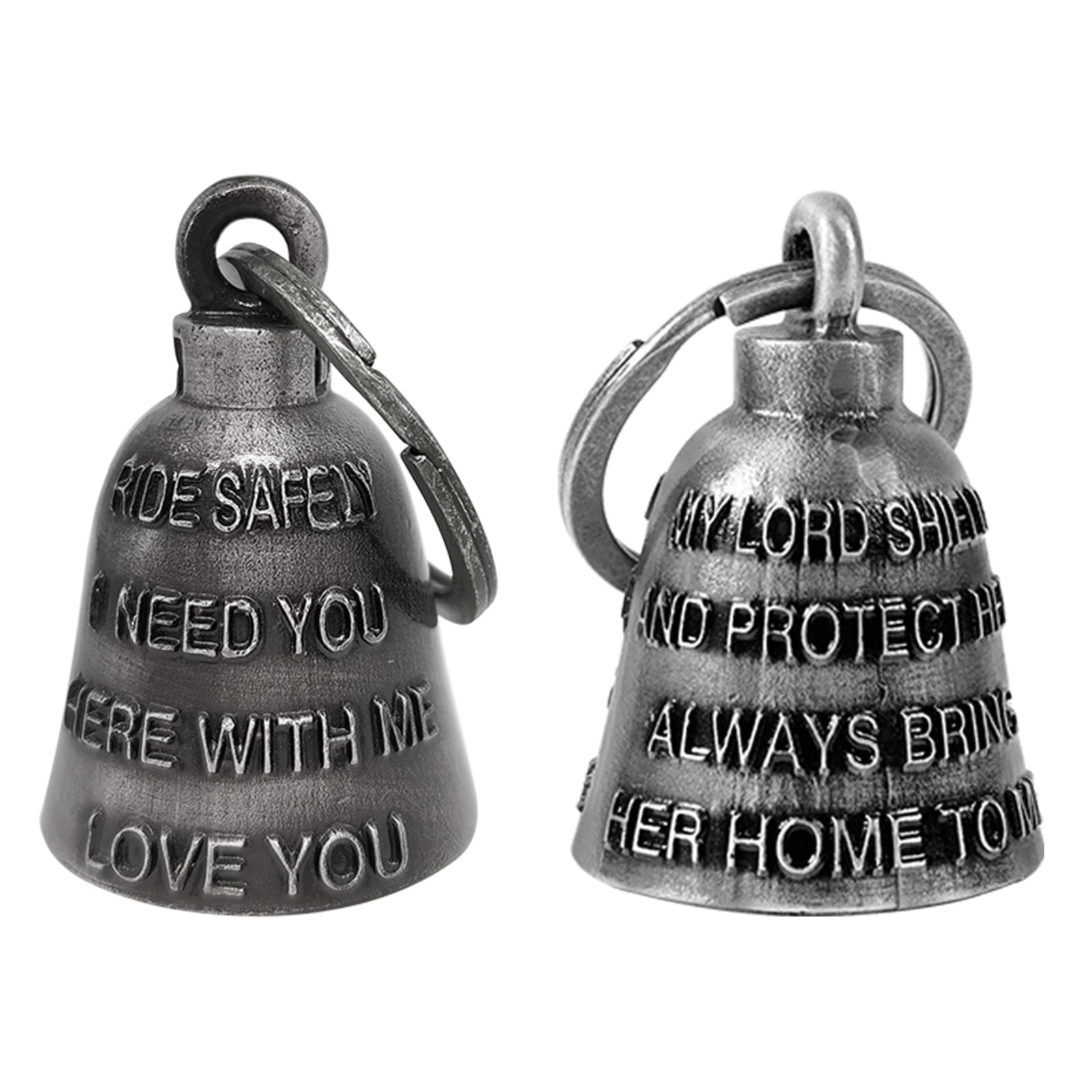 【2Pack】Motorcycle Bells for Biker Good Luck Guardian Riding Bells with Hanger Motorcycle Accessory or Keychain for Luck