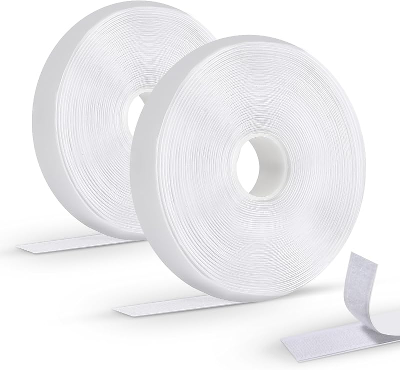 Oderra Öntapadós Szalag 8m - Erős Kétoldalas Tépőzár Ablak Képkeret Szúnyogháló Autó DIY Fehér