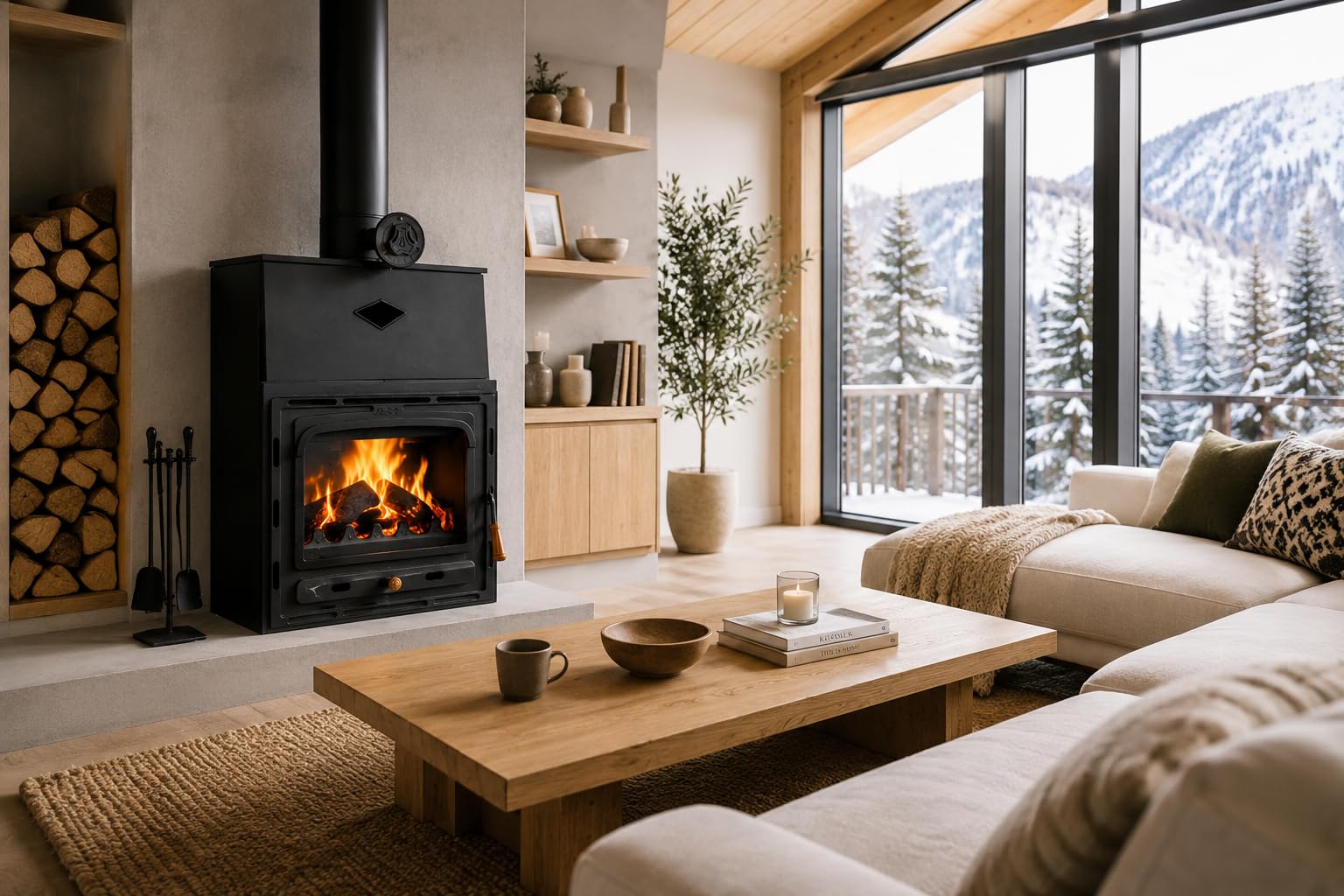 Prity cm, inserto per camino, potenza di riscaldamento 13,5 kW, efficienza A, tubo per fumo Ø 150 mm, porta in ghisa, forno a legna compatto per ambienti di piccole e medie dimensioni