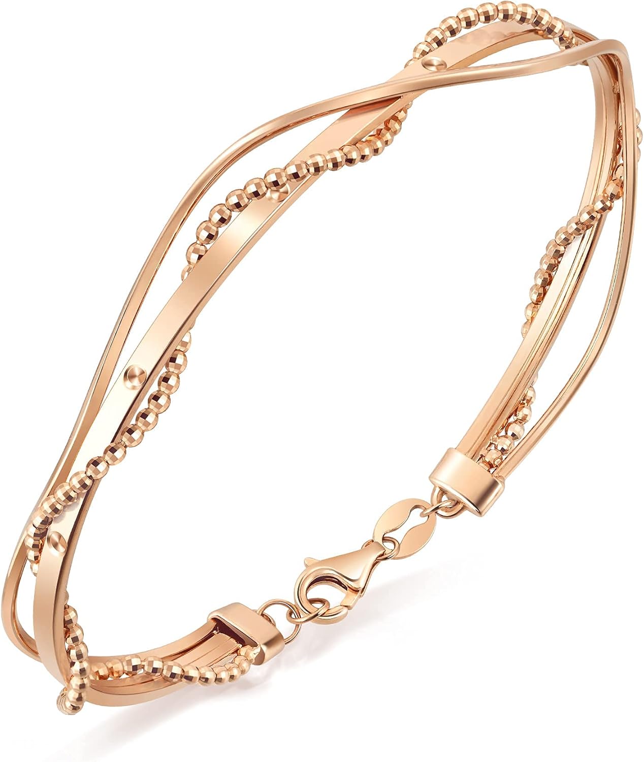 CHOW SANG SANG 18K Rose Gold Bangle for Women 92546K
