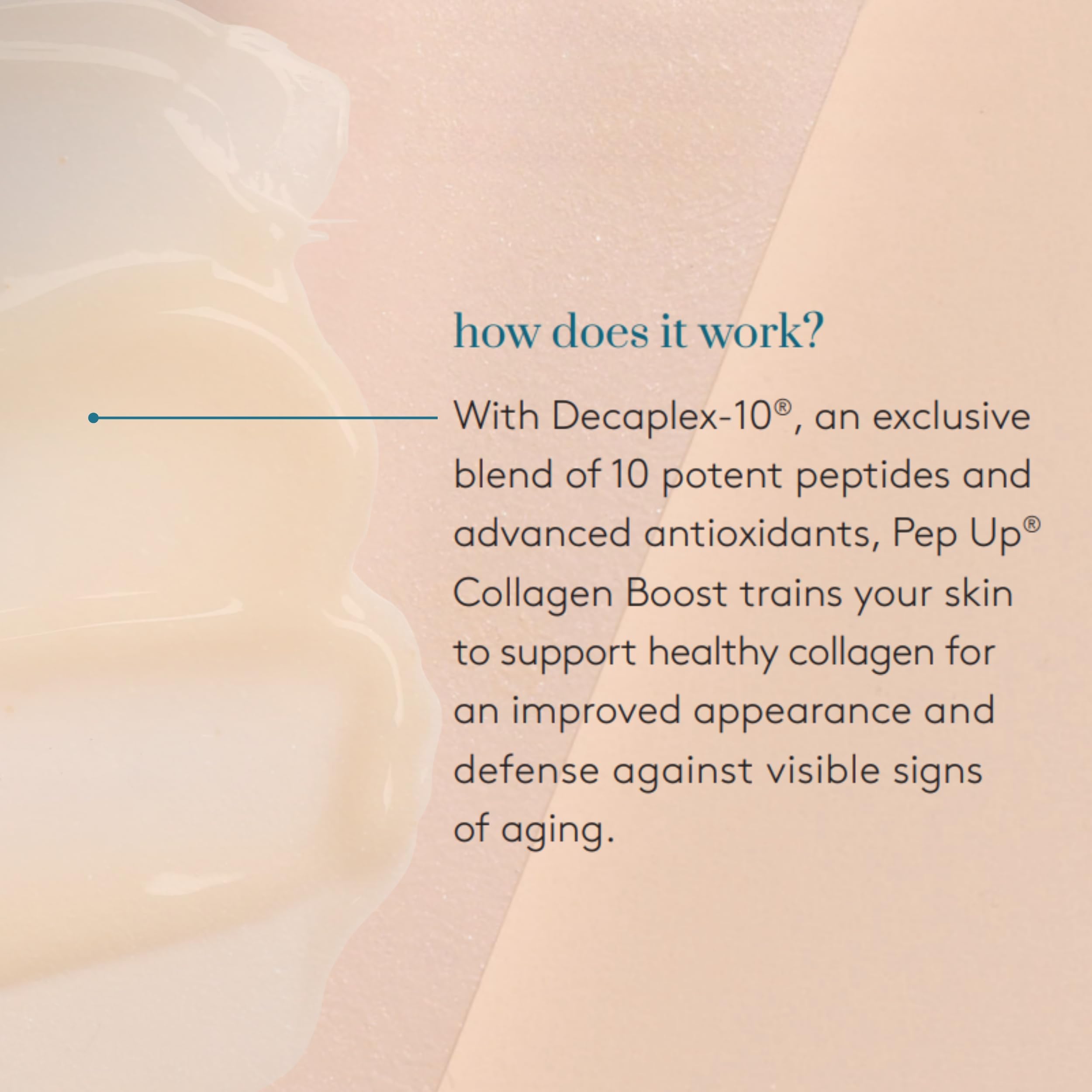 Colorescience Pep Up Collagen Renewal Face & Neck Treatment, Promotes Collagen and Elastin Production, 10 Peptides to Defend Against Signs of Aging