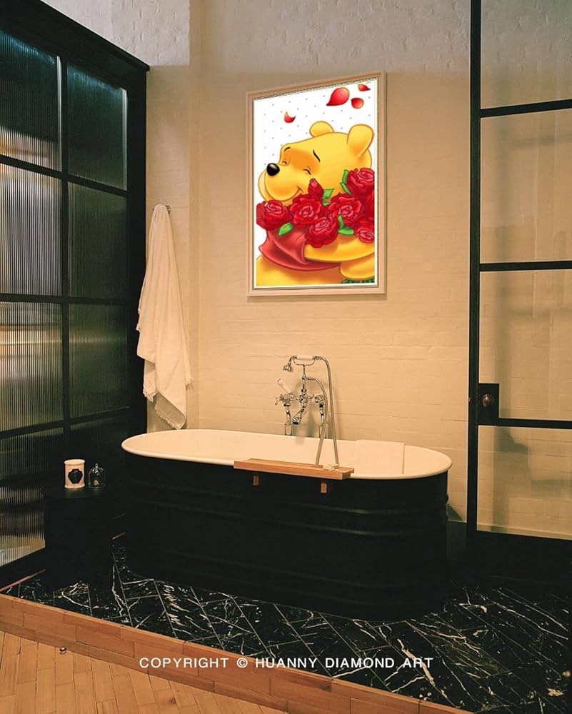 5D Cross Stitch Diamond Painting Disney Cartoon Winnie The Pooh And Friends The Hundred Acre Wood Diamond Embroidery Home Decor