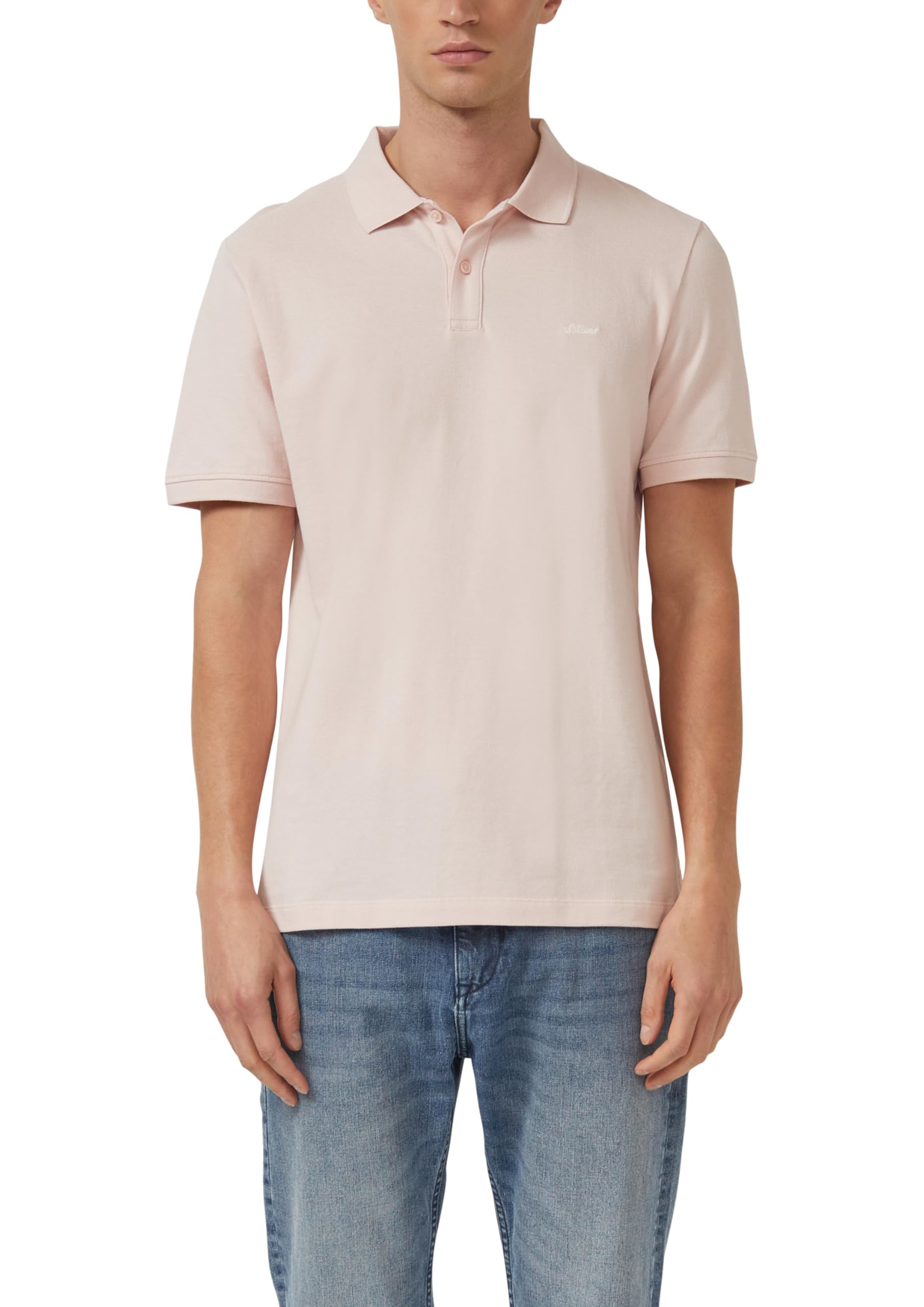 s.Oliver Poloshirt mit kleinem Label-Print