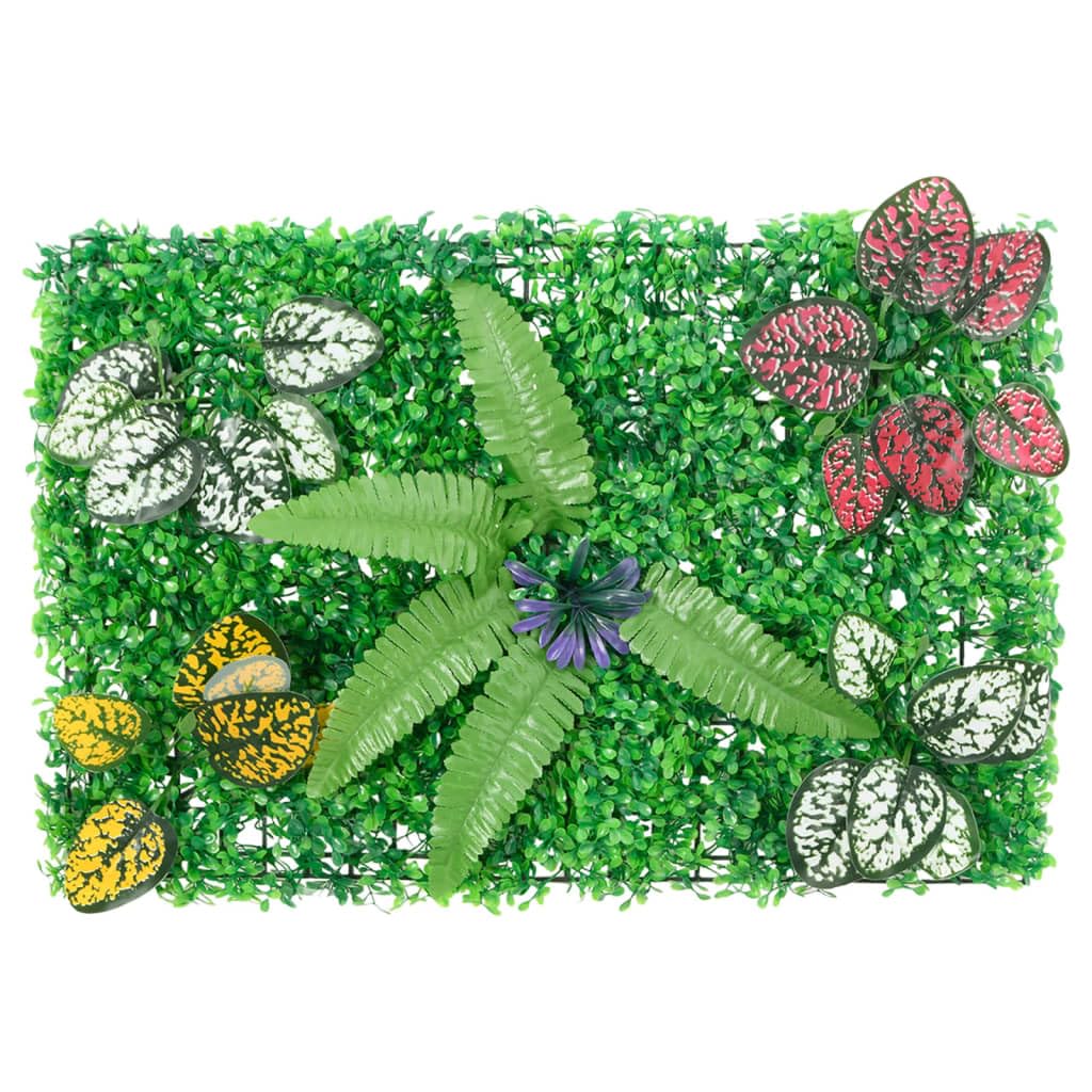 Ochrona prywatności, sztuczny żywopłot, zestaw 24 sztuk, 40 x 60 cm, sztuczne rośliny do ogrodu, na ogrodzenie, balkon, ścianę, mata maskująca zielona