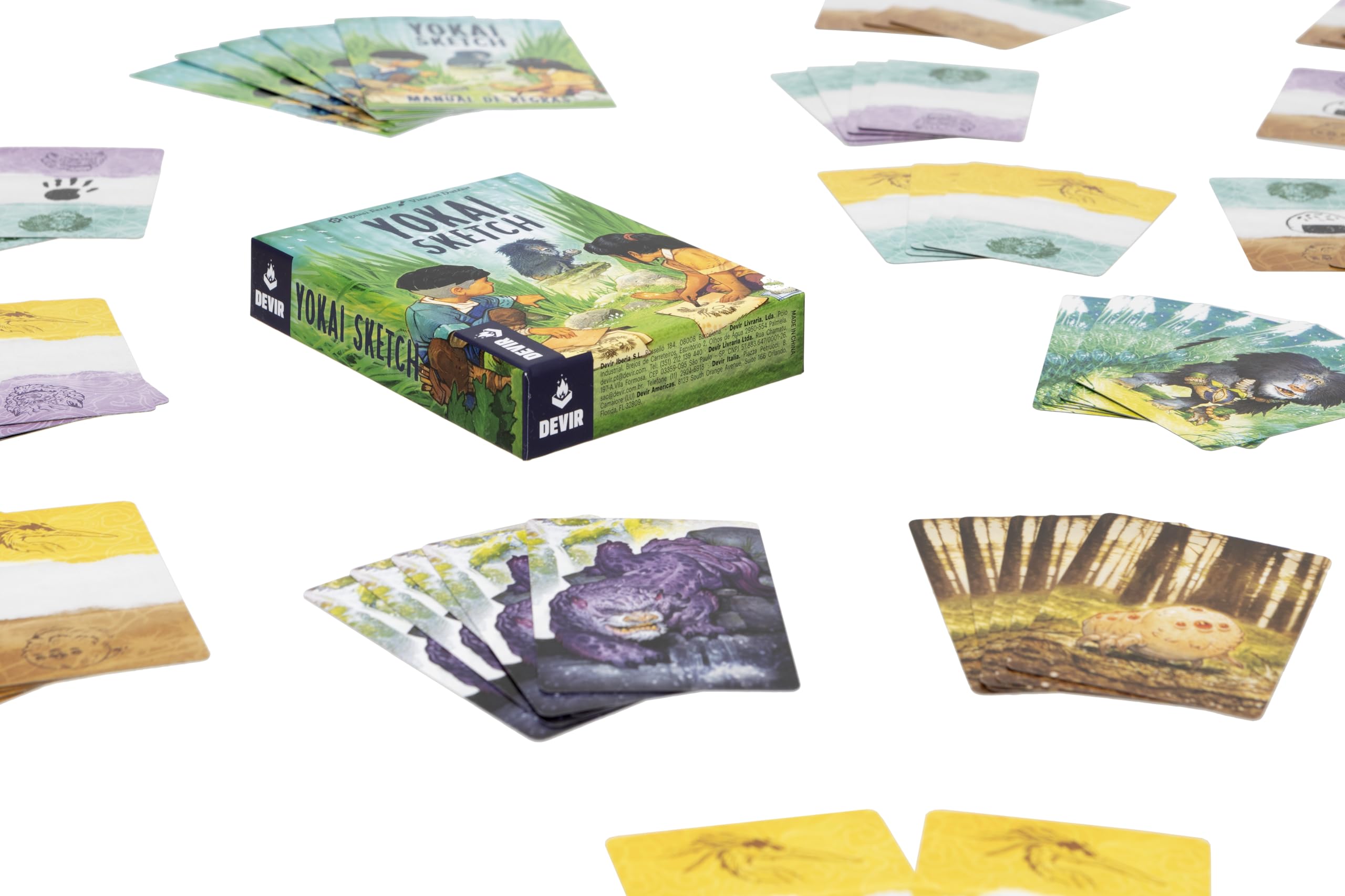 Yokai Sketch Brettspiel – Englische Version, Für 2 Spieler, Ab 12 Jahren
