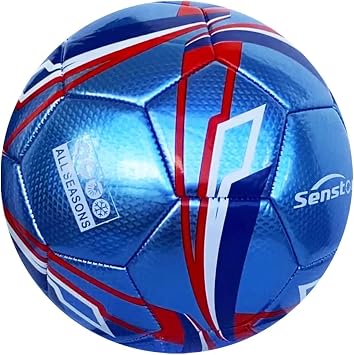 Senston Football Match Ball Size 4/5 Official Training Soccer Ball Futsal | PU surface,waterproof,easy to clean,include pump