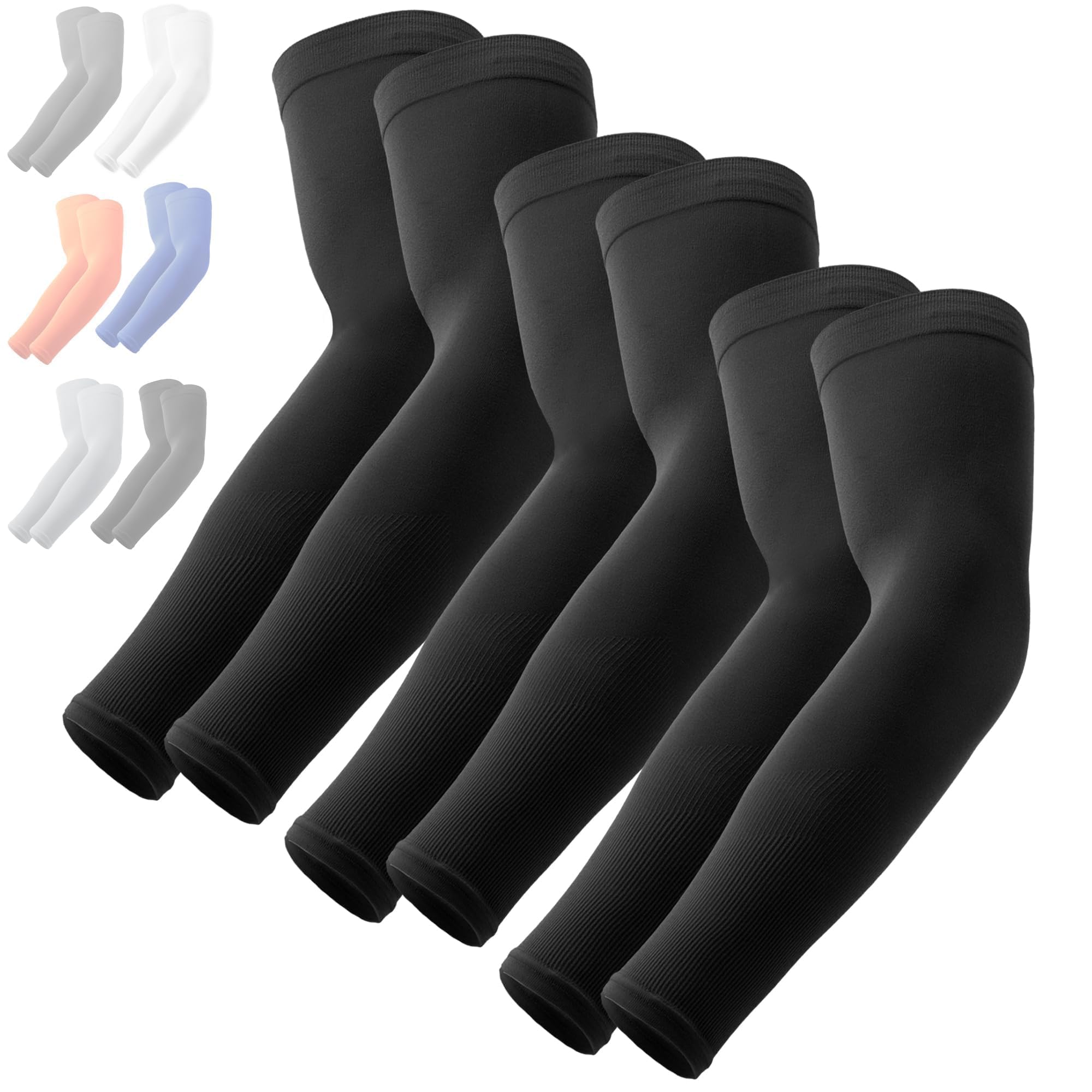 OutdoorEssentials UV Sun Protection Arm Sleeves - Compression Arm Sleeve, UV Arm Sleeves Men, Women - Golf Cooling Sleeves