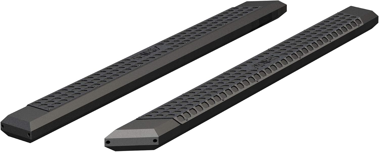 ARIES 2055985 AdvantEDGE 5-1/2" x 85" Black Aluminum Side Bars (No Brackets)