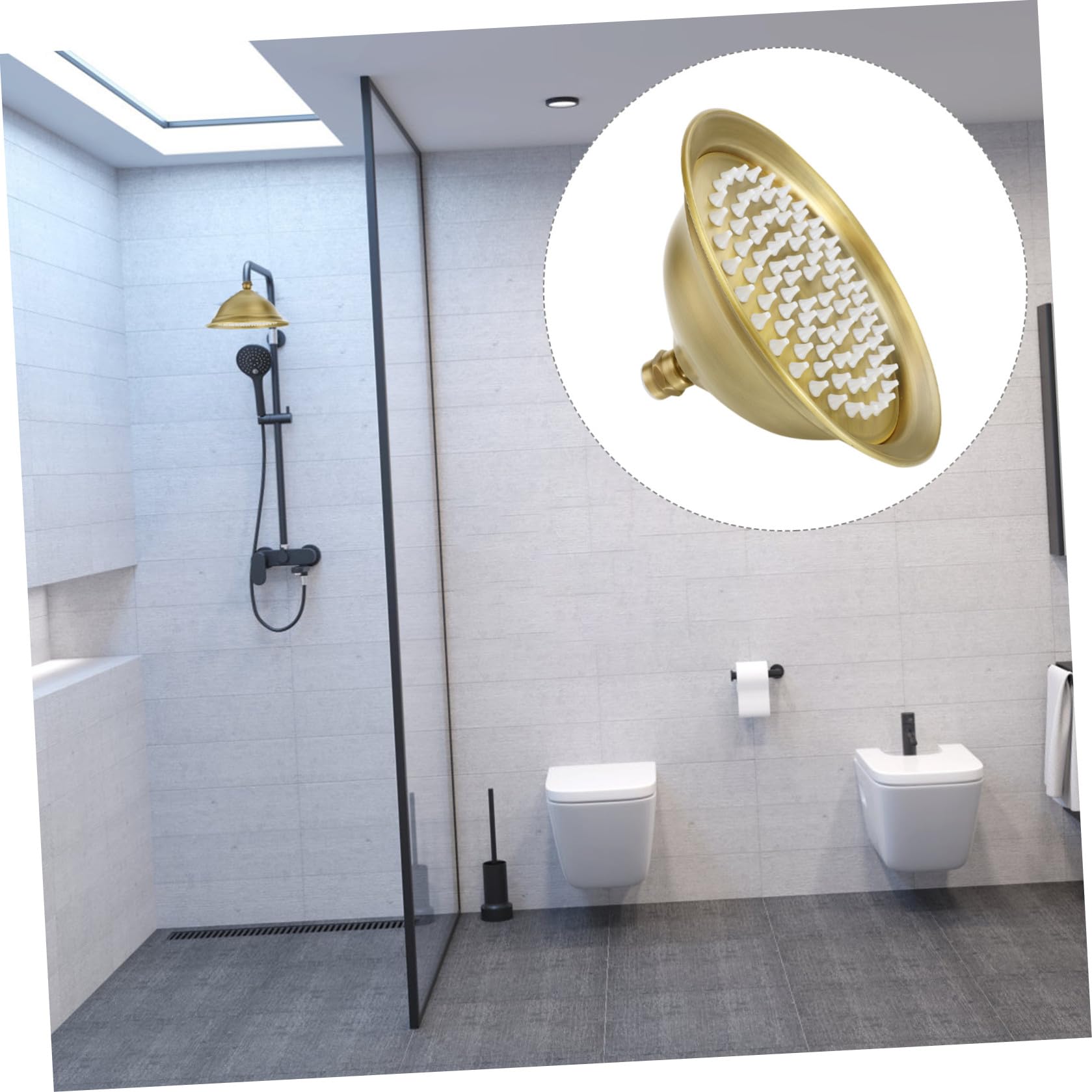 Acero Inoxidable Cabezal Rociador de Techo 8 Pulgadas para Baño