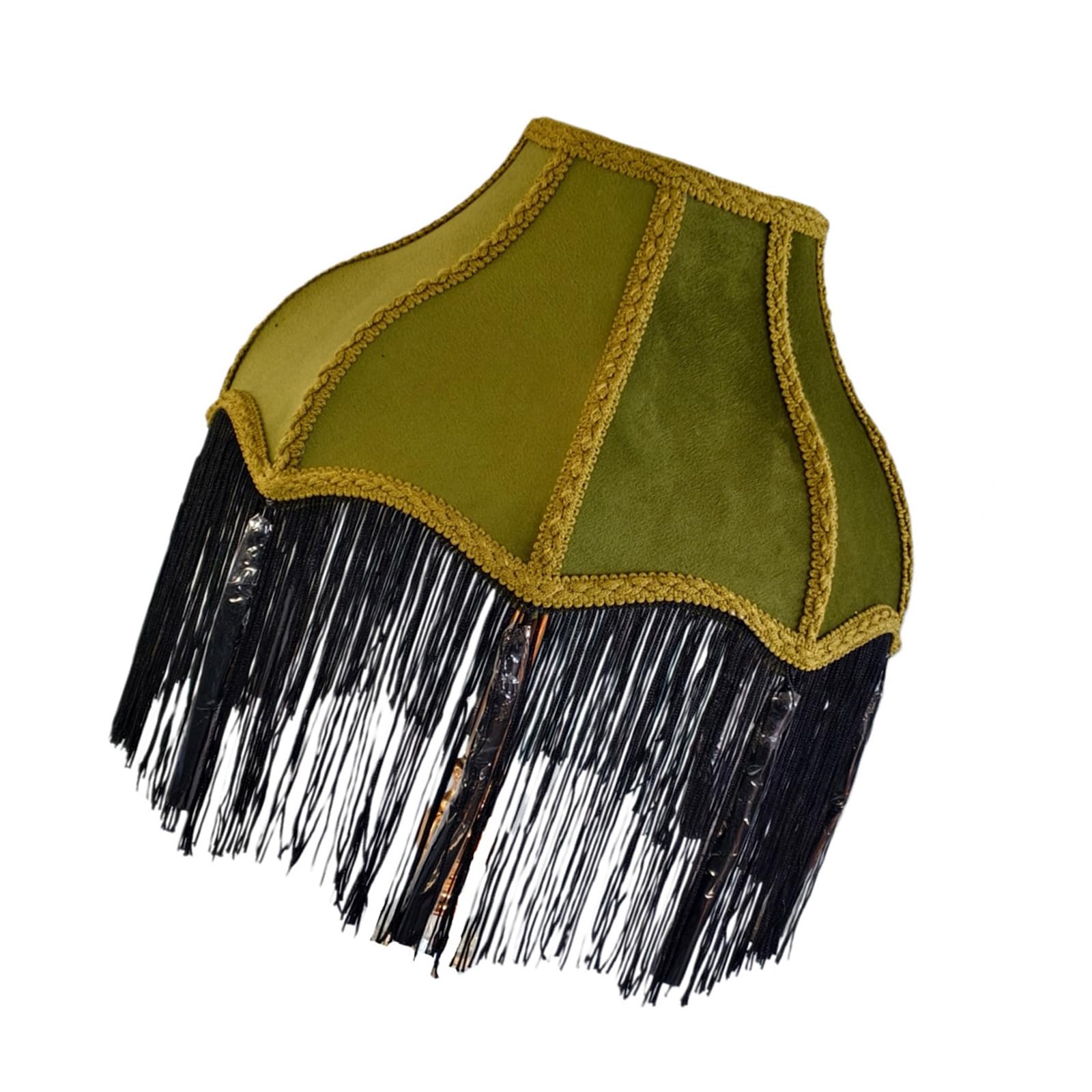 Mekalero Tassels Pendant Lamps Shade Fabric Construction Floor Fixture Pendant Light Shade for Home Cafe Restaurant Lighting Victorian Fashion Lightshade