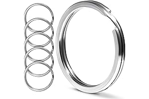 Premium Circle Key Chains - Round Stainless Steel Key Rings for Keychains