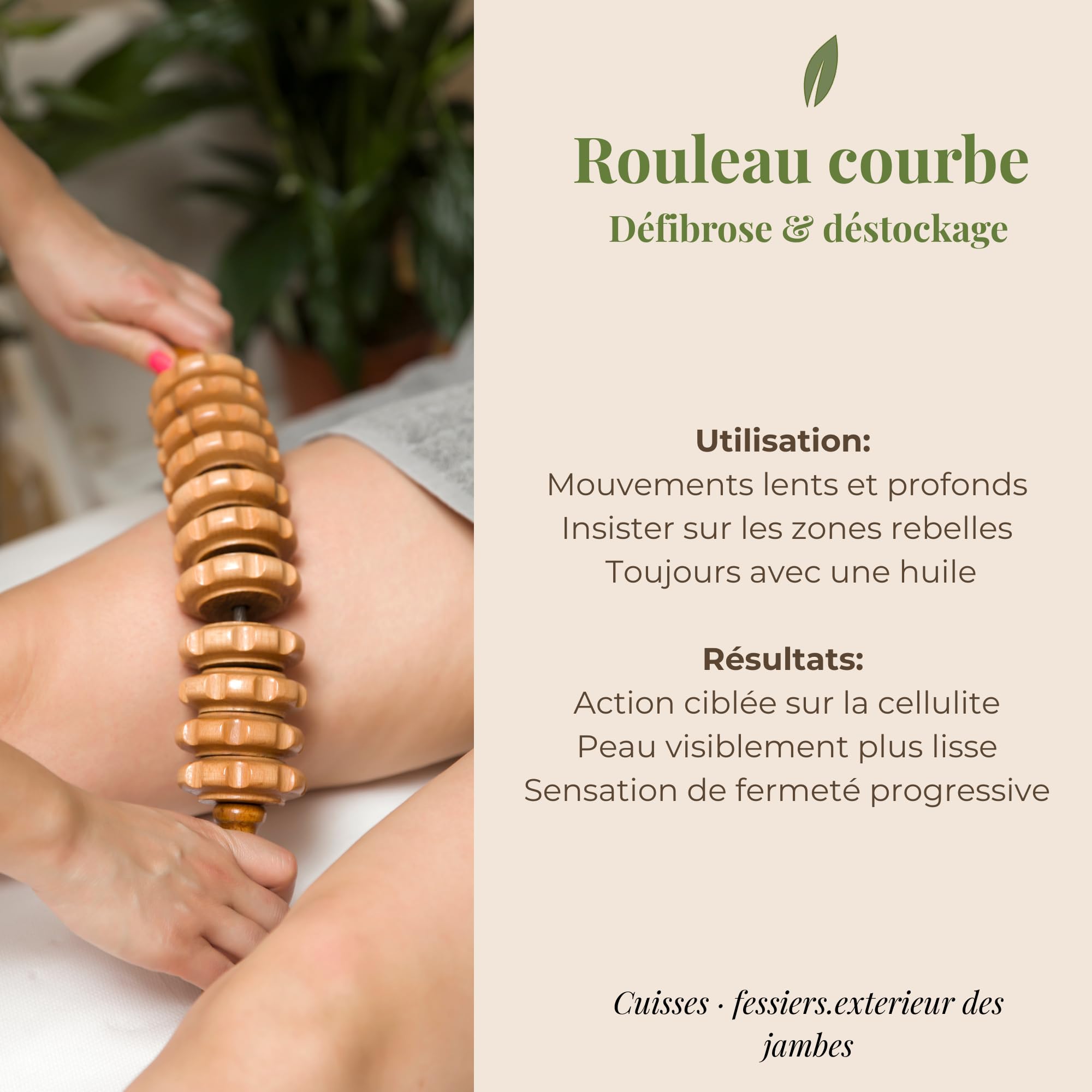 ERÁLYS Kit de Maderothérapie en Bois – 5 Outils Massage Anti-Cellulite | Drainage Lymphatique & Raffermissant | Remodelage du Corps & Jambes – Massage Maison Naturel