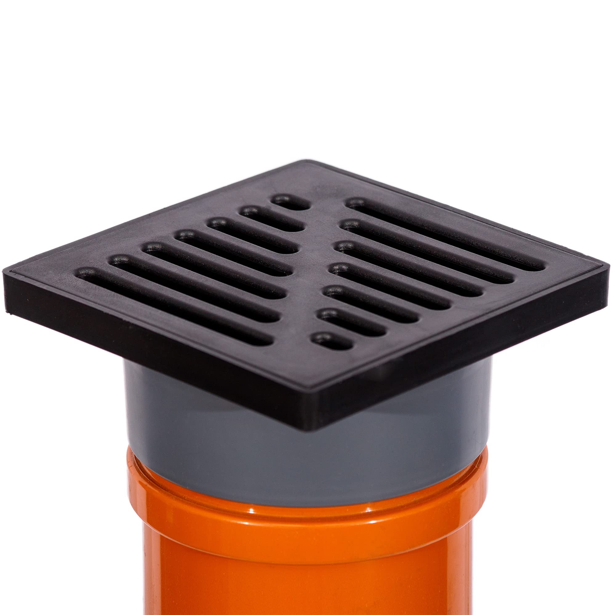 SPEEDPLANT Sickerschacht Regenwasser 110 mm x Länge 1m - Drainagerohr Hofablauf Bodenablauf 15 x 11 cm - Kunststoff Terrasse Regensinkkasten - Drainage Versickerungsschacht Laubschutz