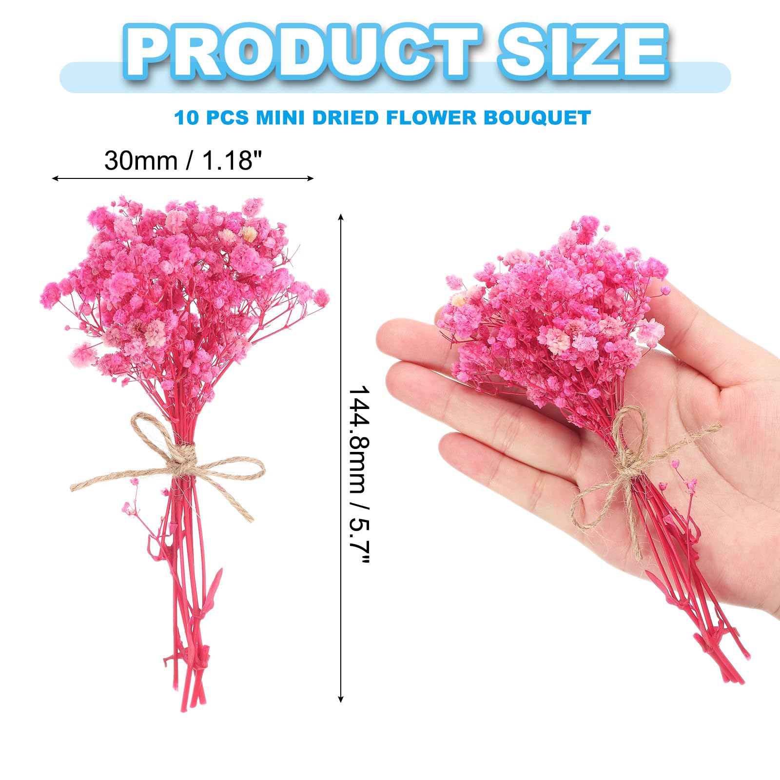 PATIKIL Mini Dried Flower Bouquet - Image 2