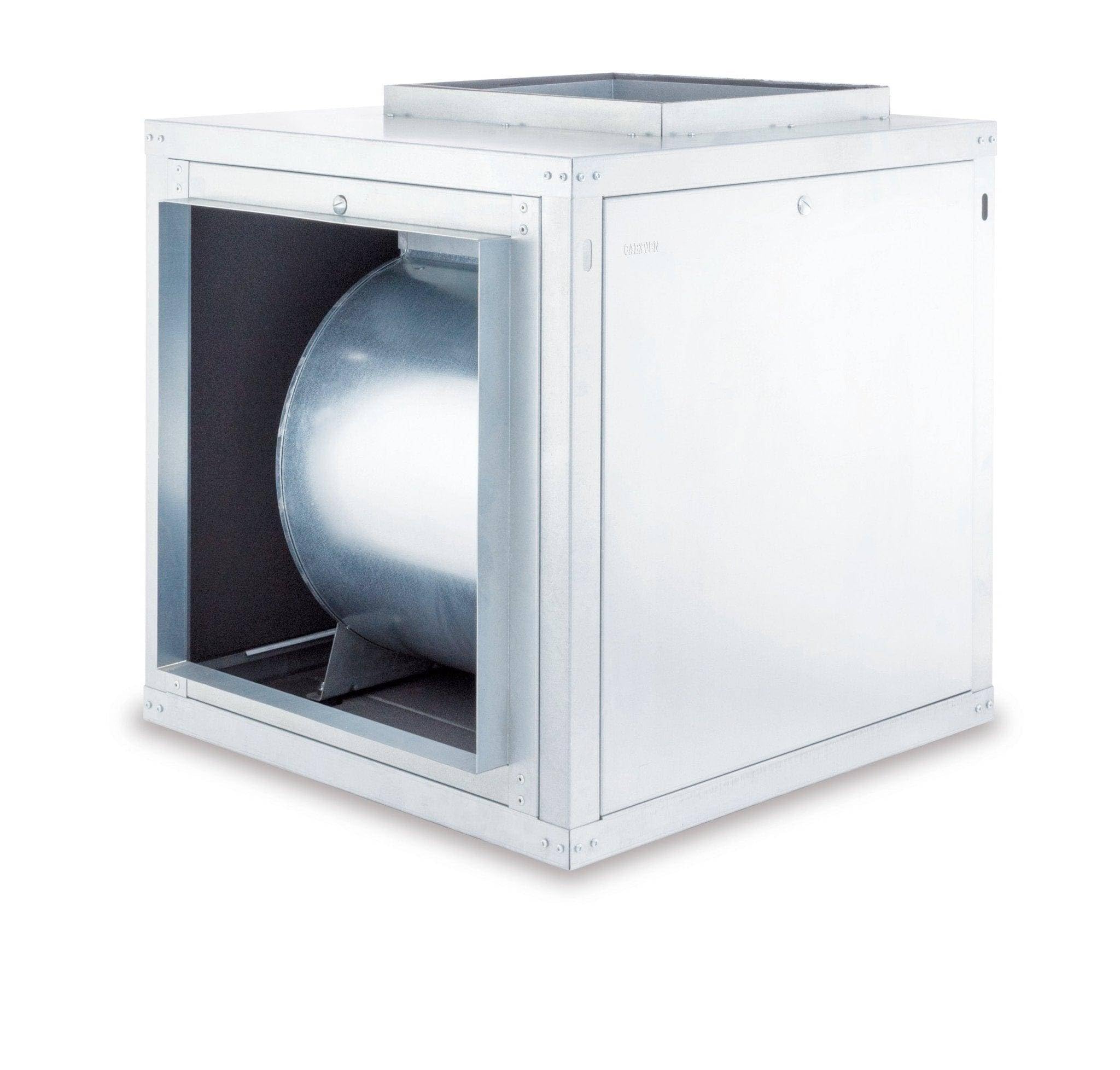 Caja de Ventilación con Turbina Extractora Ventilador Centrifugo de Doble Aspiracion 3 Velocidades - 9/9 / 1/3 CV - 850 rpm - 230V - 3 Velocidades/Horizontal