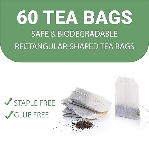 Miniatura 7 de HVSun, Bolsas de té de menta verde (0.05 onzas x 50 bolsas de té de hierbas), bolsa de té de hojas de menta verde 100% pura, sin cafeína, sin OMG,