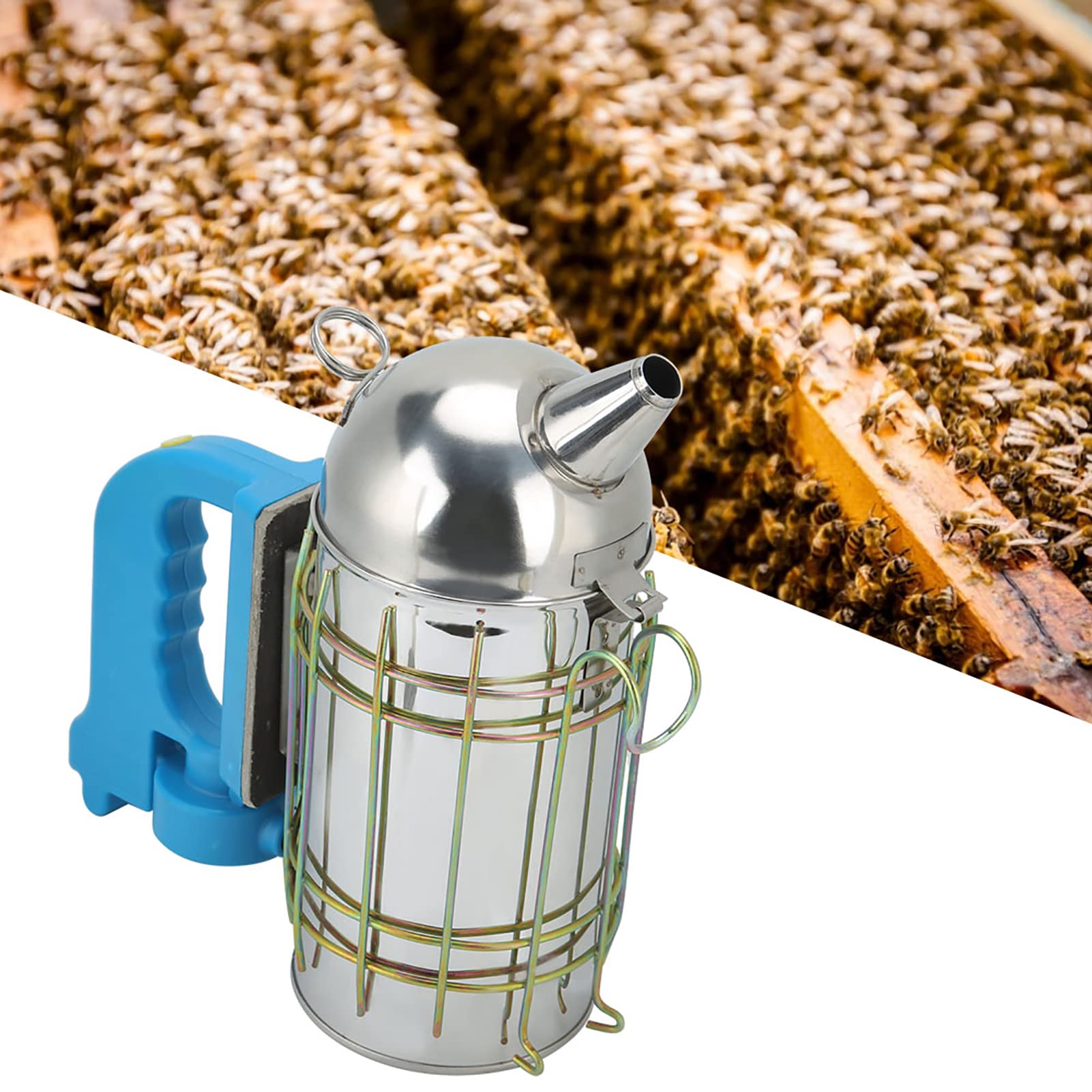 Ahumador De Colmena De Acero Inoxidable - Equipo De Apicultura Ahumador De Abejas para Extracción De Miel para Apicultores Principiantes Y Experimentados