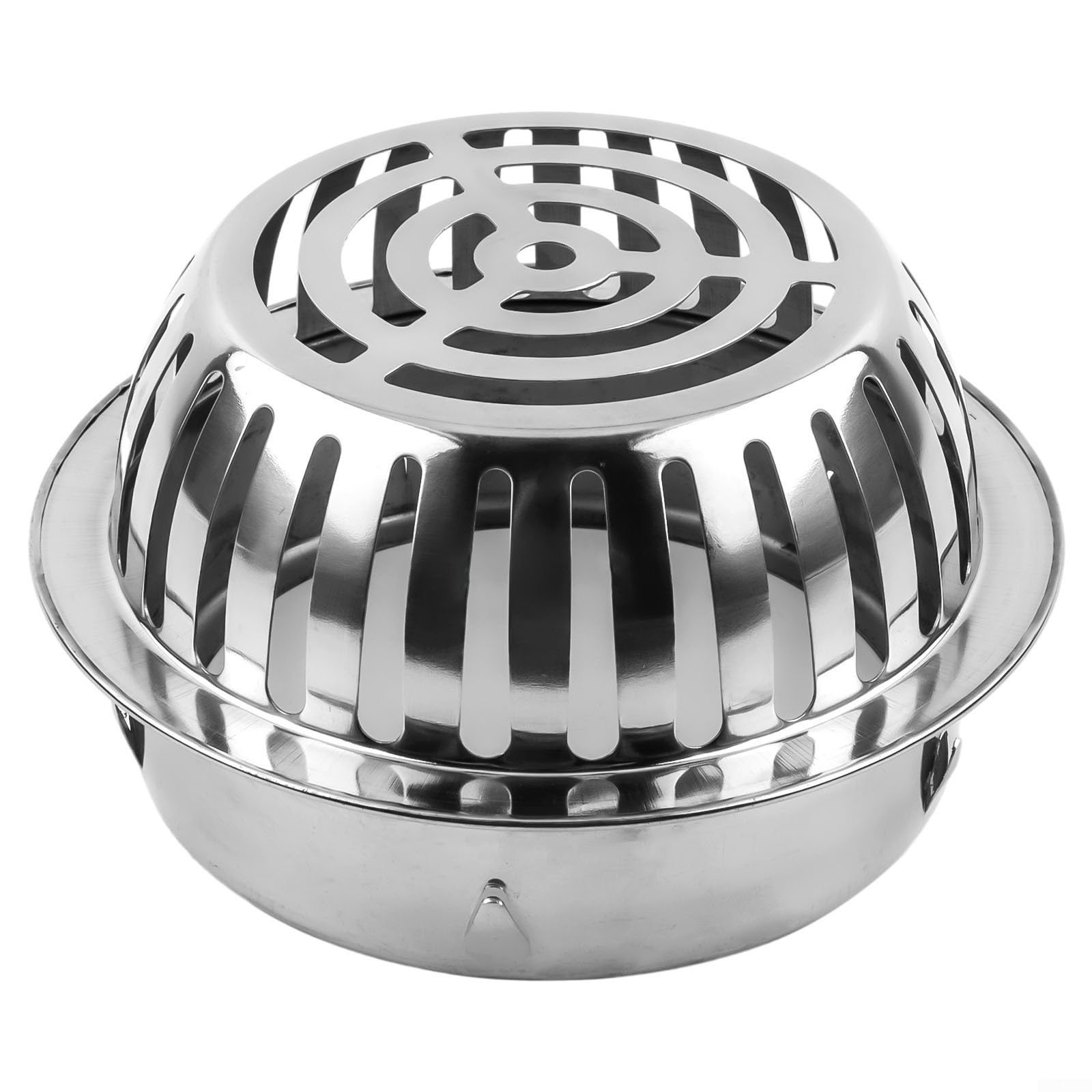Stainless Steel Roof Floor Drain Filter, Anti-Clog Gutter Guard for Leaves & Debris, Outdoor Balcony Sewer Strainer (50-200mm)(160mm)