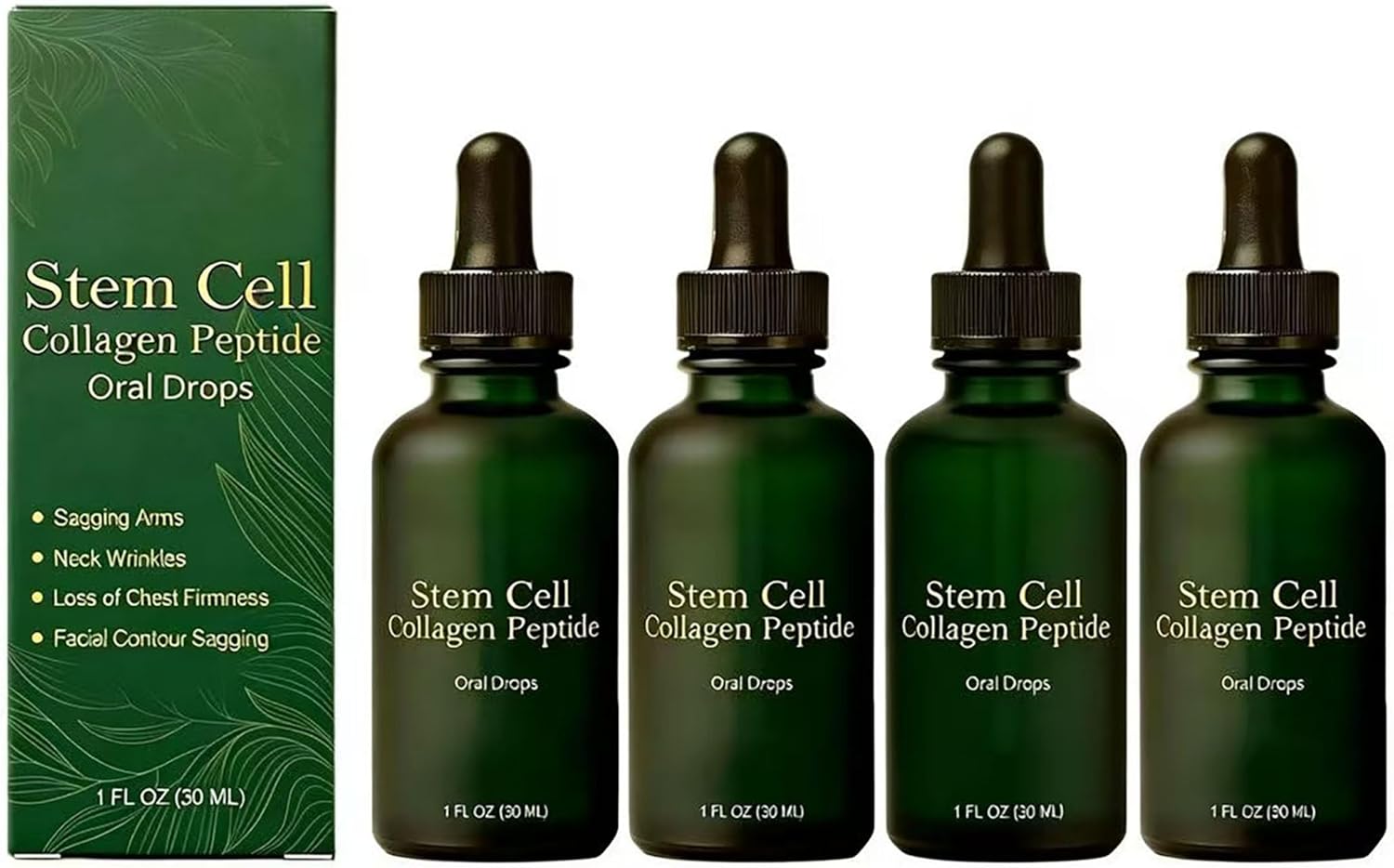 Collagen Peptide Oral Drops 30ml, Lift & Firm Sagging Skin & Reduce Wrinkle Formation, 2026 New Natural Supplements for Women and Men(4)