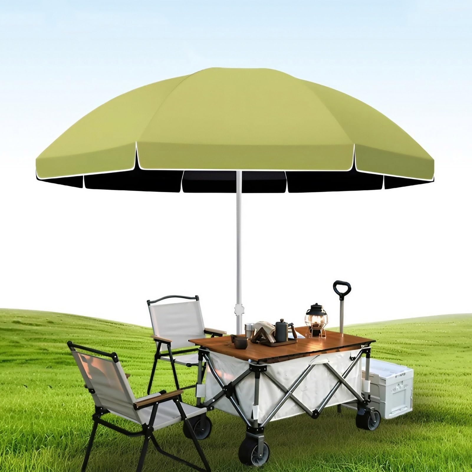 Marktschirm Terrassenschirm Strandschirm, 180/220/240/260 cm, Runder Tischschirm für den Außenbereich mit Metallstange, Tragbarer Sonnenschirm für Garten, Hinterhof, Pooldeck