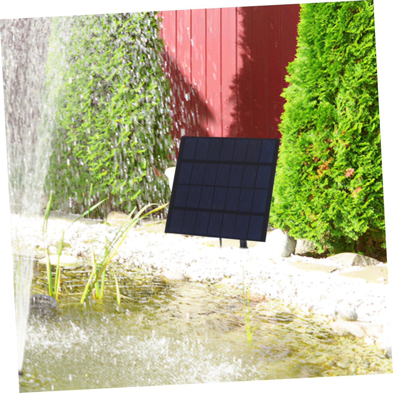 Milisten Solar Teich Sauerstoffpumpe für Aquarium und Gartenteich Tragbar Geräuscharm mit Solarladung