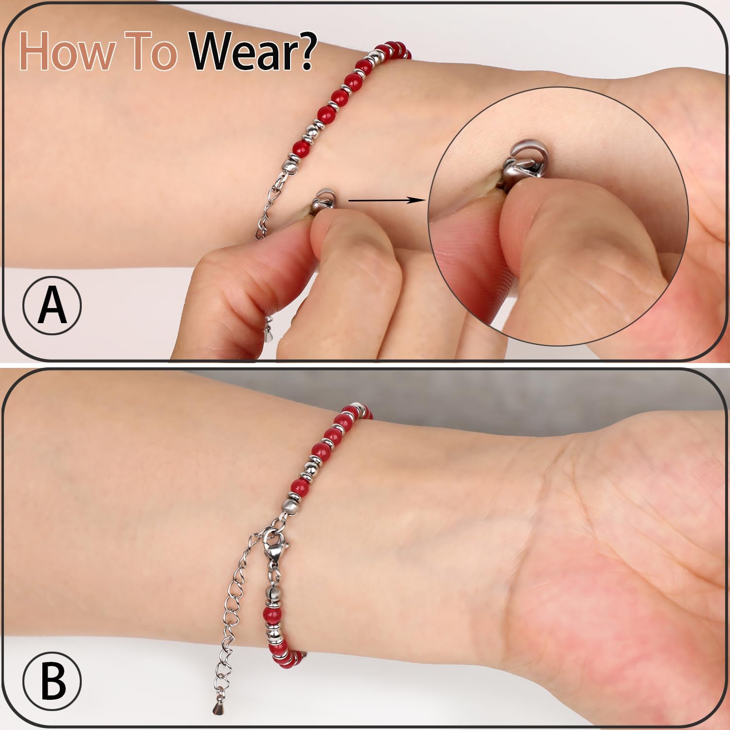 LPBeads Beaded Bracelets for Women Energy Gemstone Charm Jewelry Adjustable Bracelet Gifts for Mom, Daughter, Wife, Friends, Bestie - Image 7