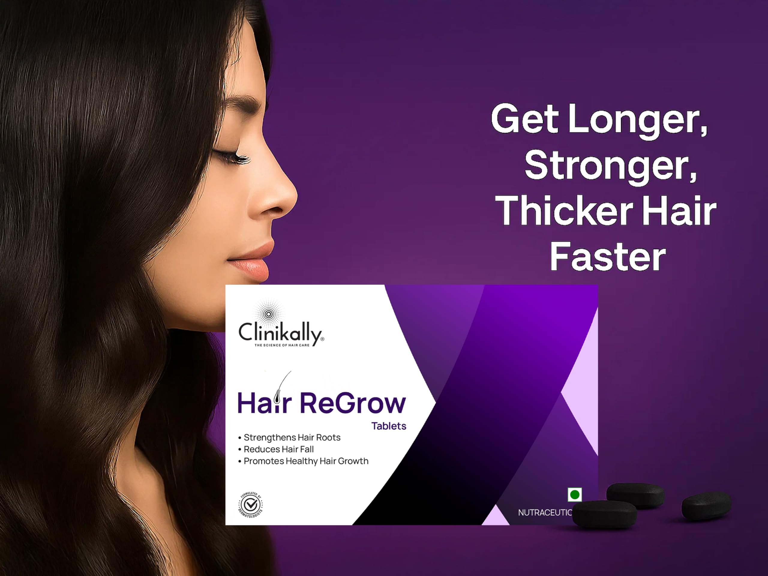 Clinikally Hair ReGrow Nutraceutical Tablet | With Biotin, Beta Sitosterol, Amino Acids, Vitamins & Minerals | For Hair Growth & Hair Fall Control | 30 Tablets — Amazon image 4