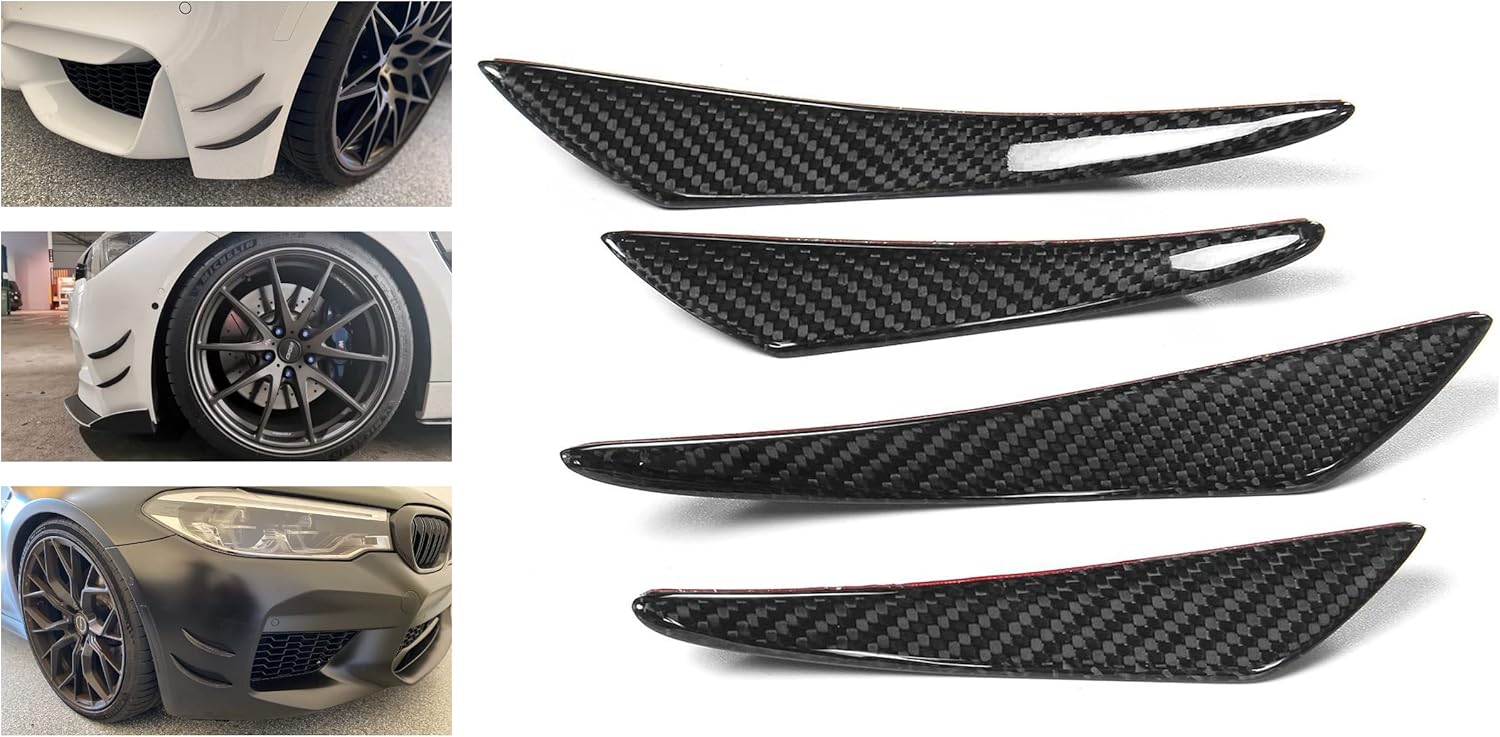 Fibra de carbono Canards parachoques delantero Fit BMW E92 F30 F80 F82 335i 435i M2 M3 M4 G20 G30 F90 CF