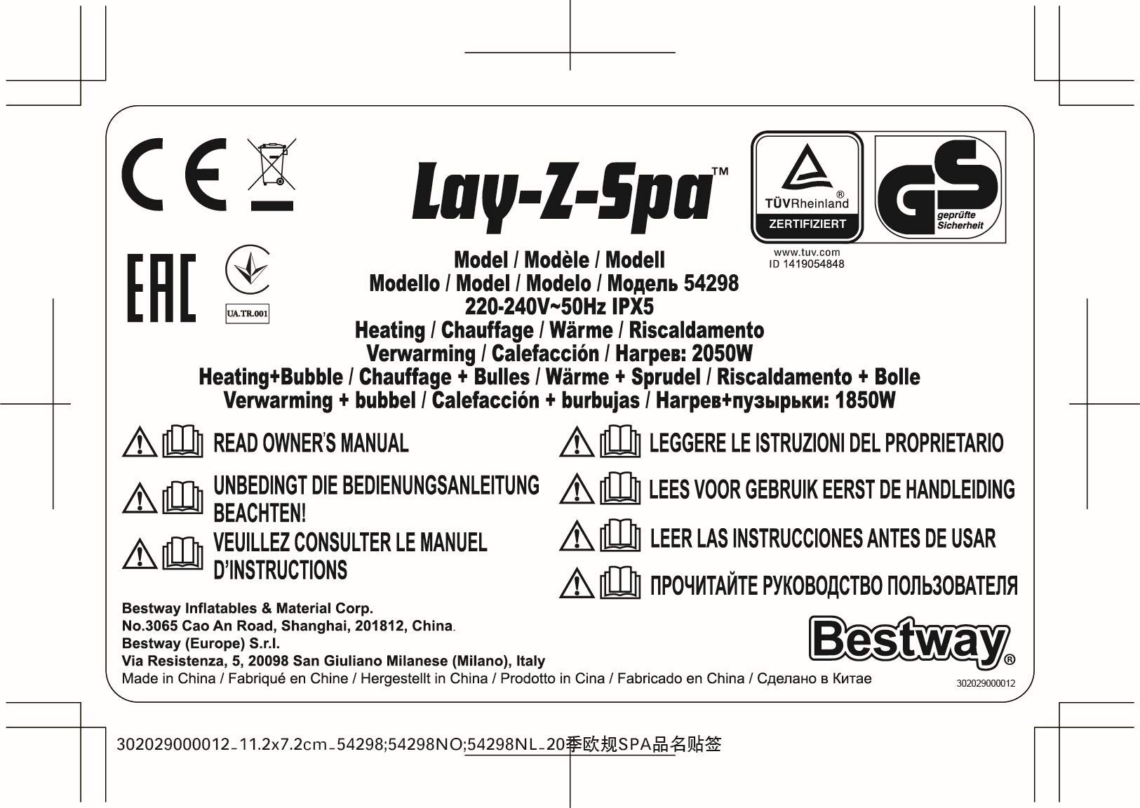 Bestway Spa Gonflable 2/4 Personnes