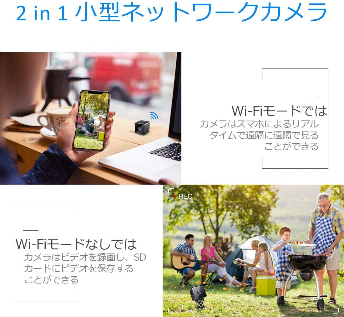 Amazon Co Jp Bluetooth 超小型隠しスパイカメラ Zzcp Wifi Hd 1080p 長時間録画防犯監視カメラ 赤外線 動体検知 Bluetoothスピーカー 電池式 無線 屋内 屋外用 ネットワークカメラ ミニipカメラ 家電 カメラ
