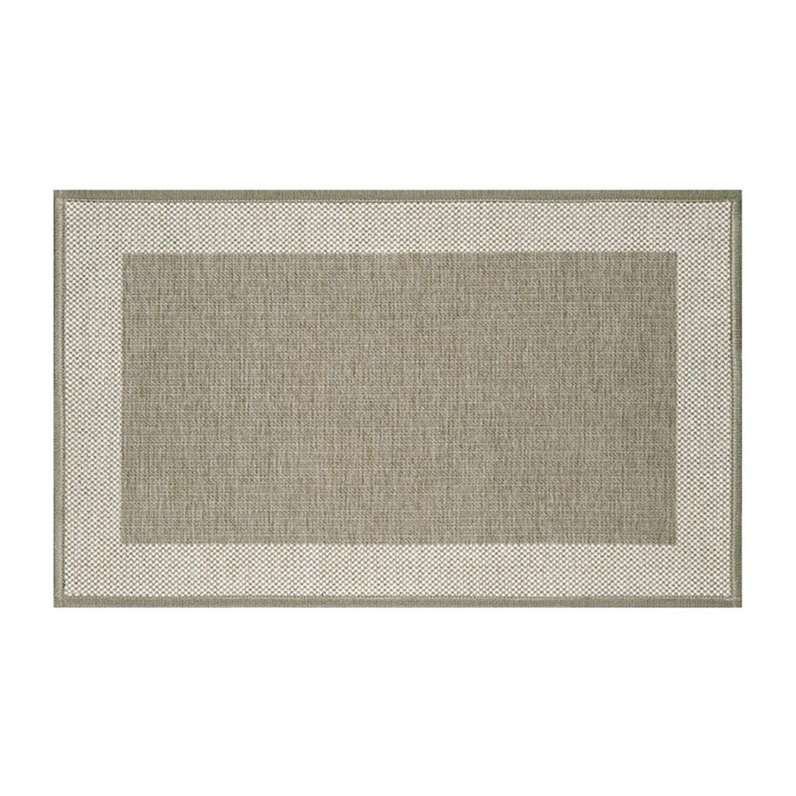 Tapis rectangulaire en fil tressé doré pour porte d'entrée, couloir, extérieur, maison, ne se décolore pas (60 x 90 cm)