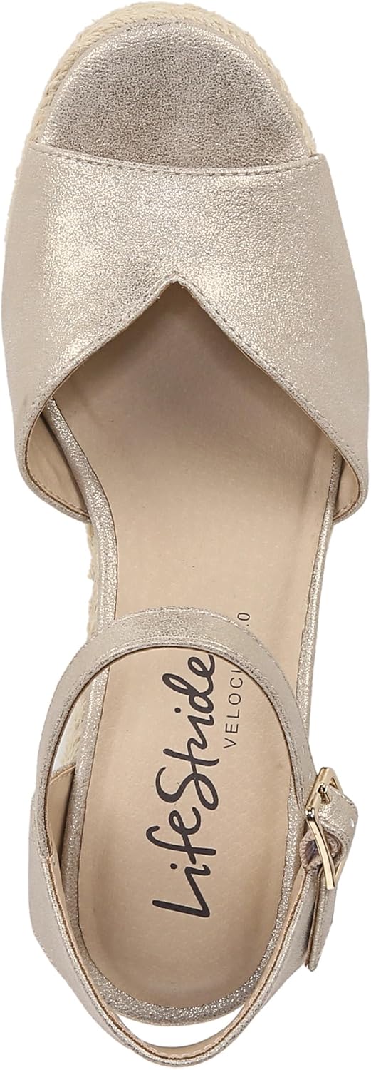 LifeStride Women's Tess Wedge Espadrille Sandals