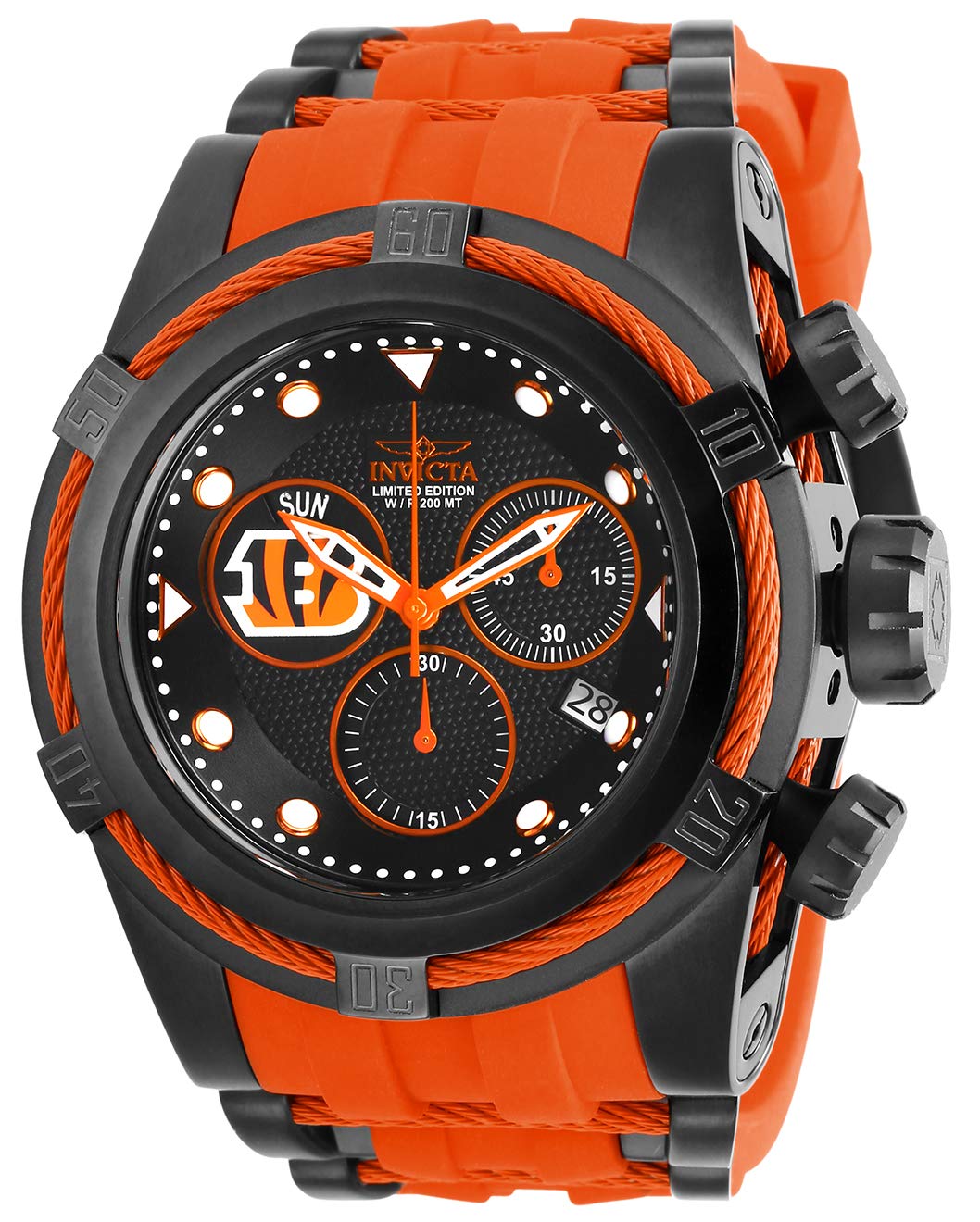 INVICTA Men's Bolt Zeus NFL Collection, Team - Cincinnati Bengals