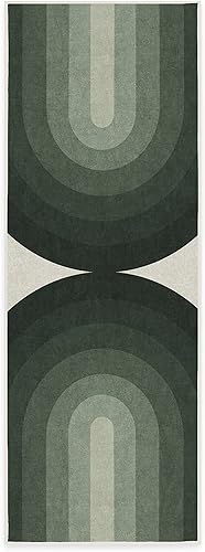 Ruggable Absida - Alfombra lavable moderna perfecta para entrada, pasillo, cocina, apta para mascotas y niños, no tóxica, resistente a las manchas y