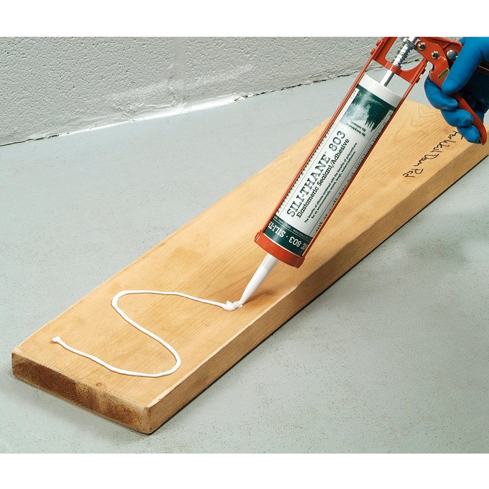 New Pig Sili-Thane 803 Sealant, for Metals, Masonry, Glass, Plastics & Wood, 1-10.3 fl oz Cartridges, Black, PTY340-1-BK