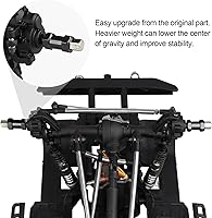 Vista 4 de Hobbypark - Paquete de 4 cubos de transmisión hexagonal de rueda de 0.472 in, acoplador combinador de aluminio, extensión de desplazamiento de 0.787