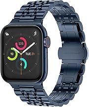 Tasikar Compatible avec Bracelet Apple Watch (Série 10) 42mmm 41mm 40mm 38mm, Bracelet de Montre de Remplacement en Acier Inoxydable, Métal Bande Compatible pour iWatch Série 10 9 8 7 6 5 4 3 2 1 SE