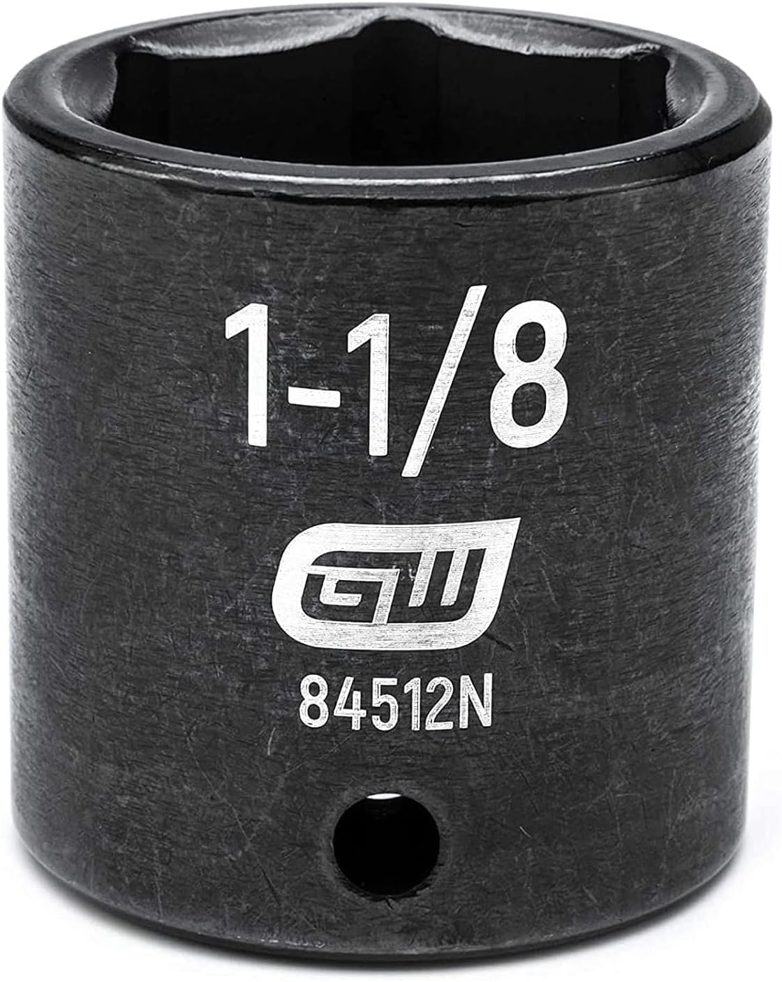 GEARWRENCH 1/2" Drive 6 Pt. Standard Impact Socket, 1-1/8" - 84512N
