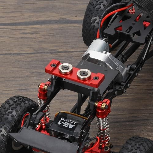 Miniatura 2 de RCAWD Juego de postes magnéticos para 124 Axial SCX24 Wrangler Bronco Gladiator C10 Deadbolt Piezas de actualización (rojo)