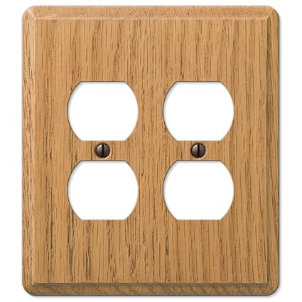 CONTMP WALLPLT2DUP LTOAK by AMERELLE MfrPartNo 901DDL