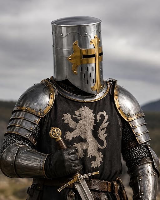 Foto 2 de 4 de Knights Templar Crusader Casco Medieval Armadura