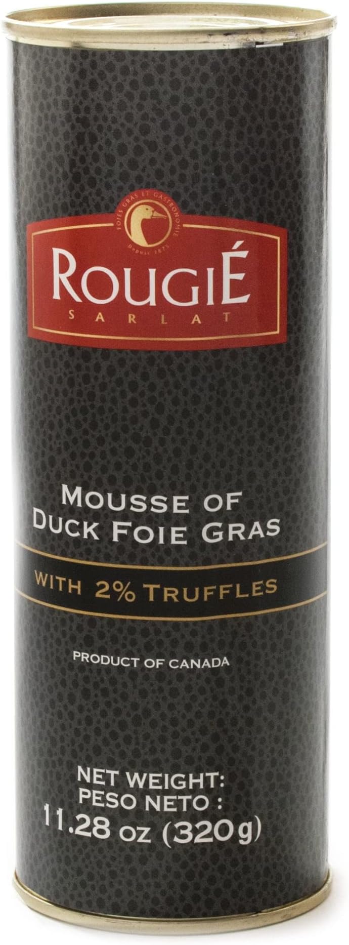 Mousse of Duck Foie Gras with 2% Truffle by Rougie (11.28 ounce)