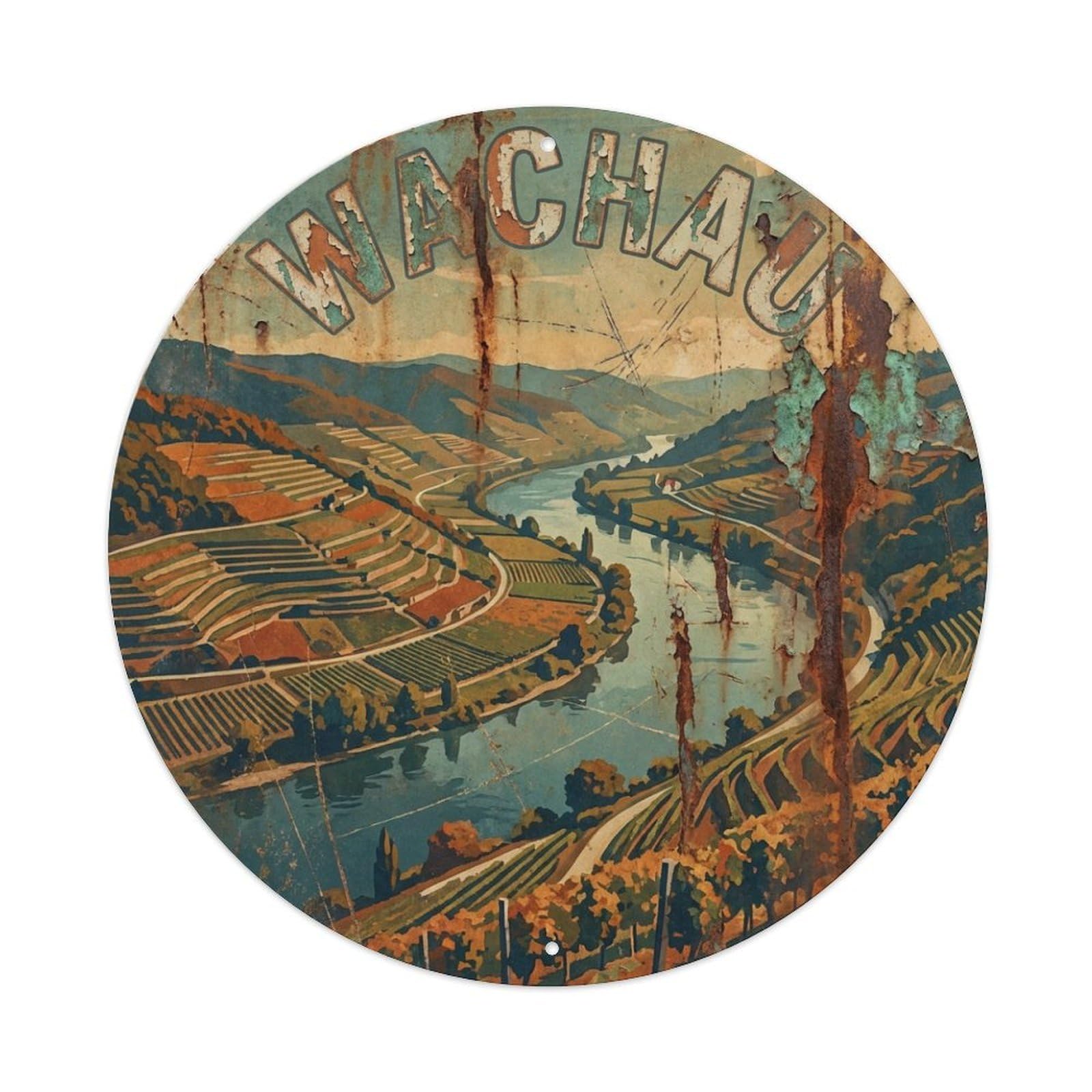 Galvaxio Style Austria Retro Travel Wachau Metal Tin Sign