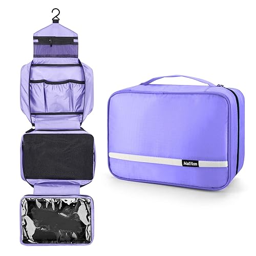 Miniatura 2 de Neceser de viaje para mujer hombre morado y gris