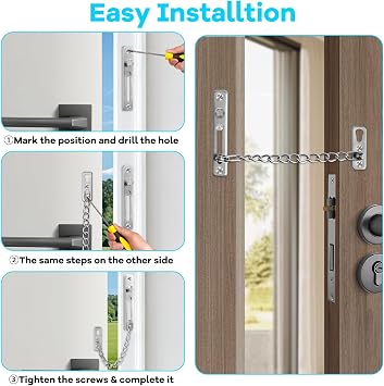 Door Chain Lock Heavy Duty Chain Lock for Door