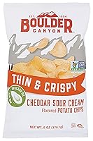 Vista 36 de Boulder Canyon Papas fritas - Hickory BBQ (1.5 oz/Caja de 55)
