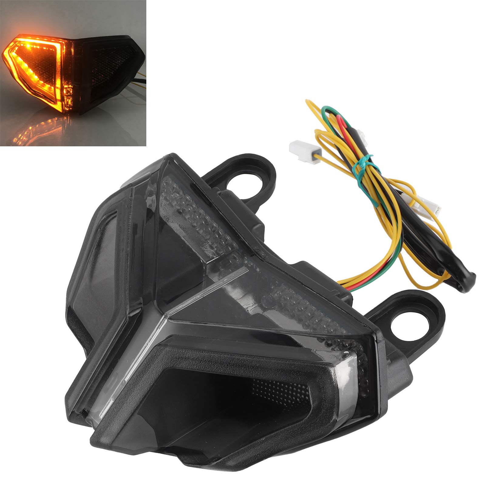 Fanale Posteriore a LED Moto per Moto Fanale Posteriore per Moto Integrato Indicatori di Direzione Fanale Posteriore per Moto Universale a LED per DUCATI 848/1098/1198 2007‑2014