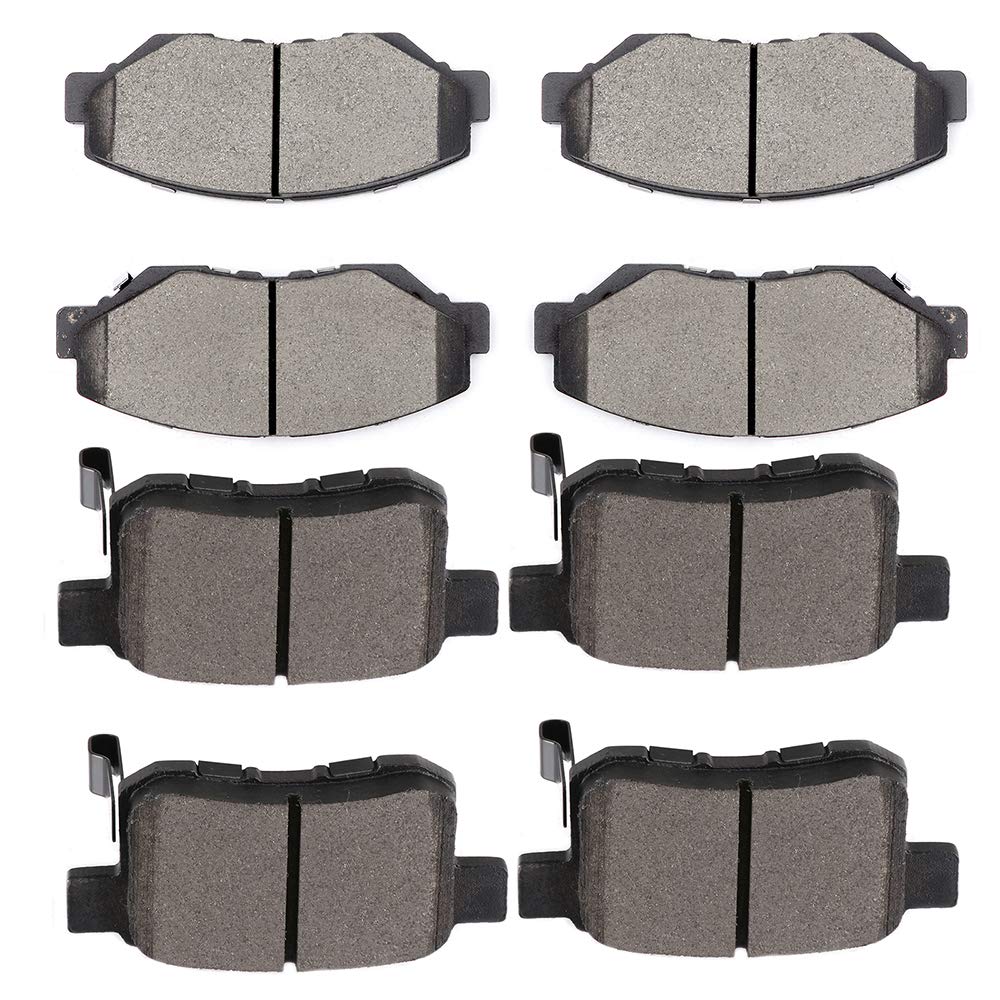 cciyu D914 D1451 Front Rear Ceramic Brake Pads Kits 8pcs fit For 2011-2012 For Honda For Accord