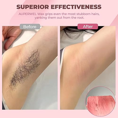 Miniatura 10 de Cuentas de cera para depilación, cuentas de cera dura para pieles sensibles, granos de cera sin dolor de 2.5 libras para bikini, facial de cejas