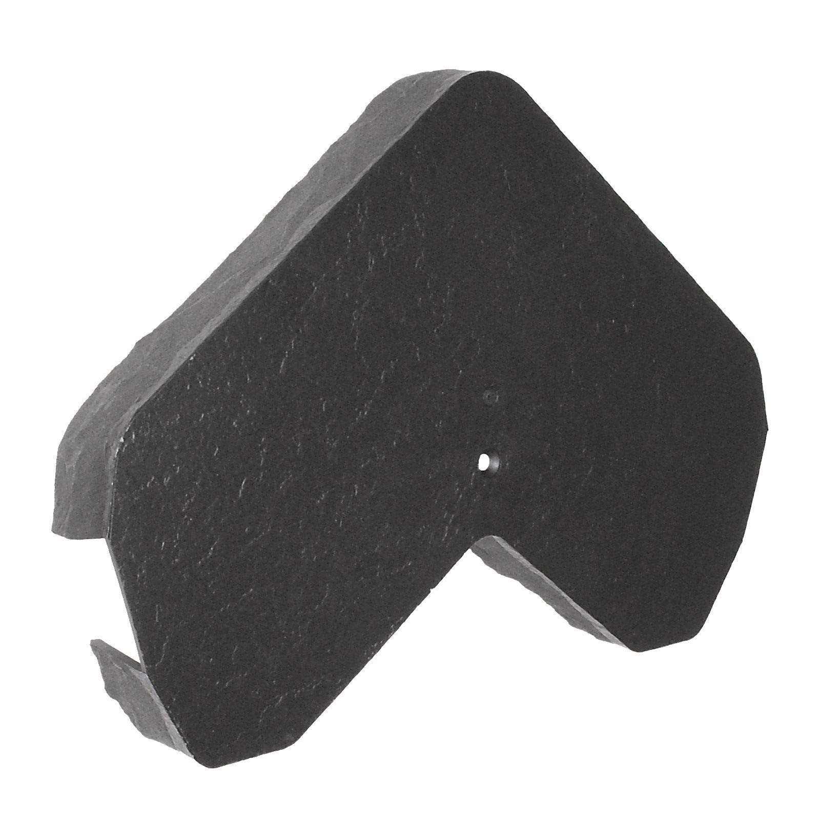 Envirotile Slate Grey 2 X Enviro Tile Ridge Gable End Cap Slate Roof Lightweight Synthetic Plastic Roofing
